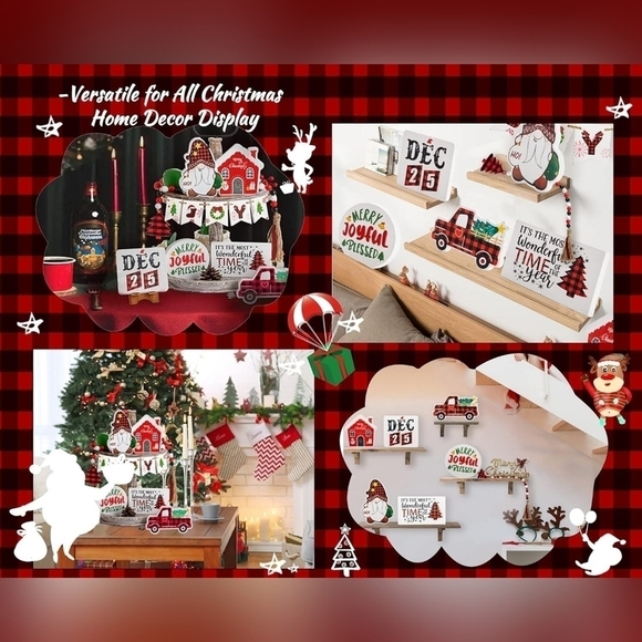 Christmas Tiered Tray Decor - Picture 3 of 8